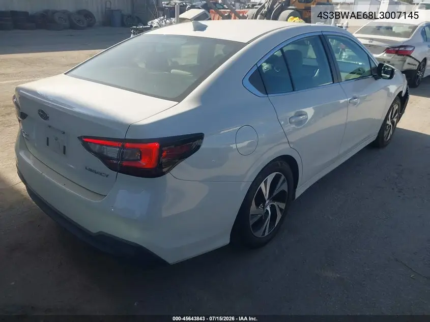 2020 Subaru Legacy Premium VIN: 4S3BWAE68L3007145 Lot: 45643843