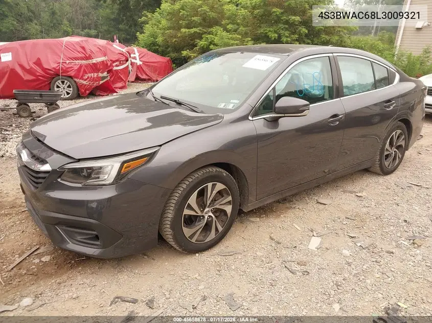 2020 Subaru Legacy Premium VIN: 4S3BWAC68L3009321 Lot: 45658678