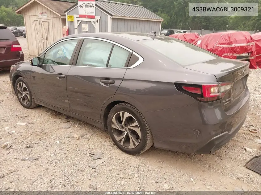 2020 Subaru Legacy Premium VIN: 4S3BWAC68L3009321 Lot: 45658678