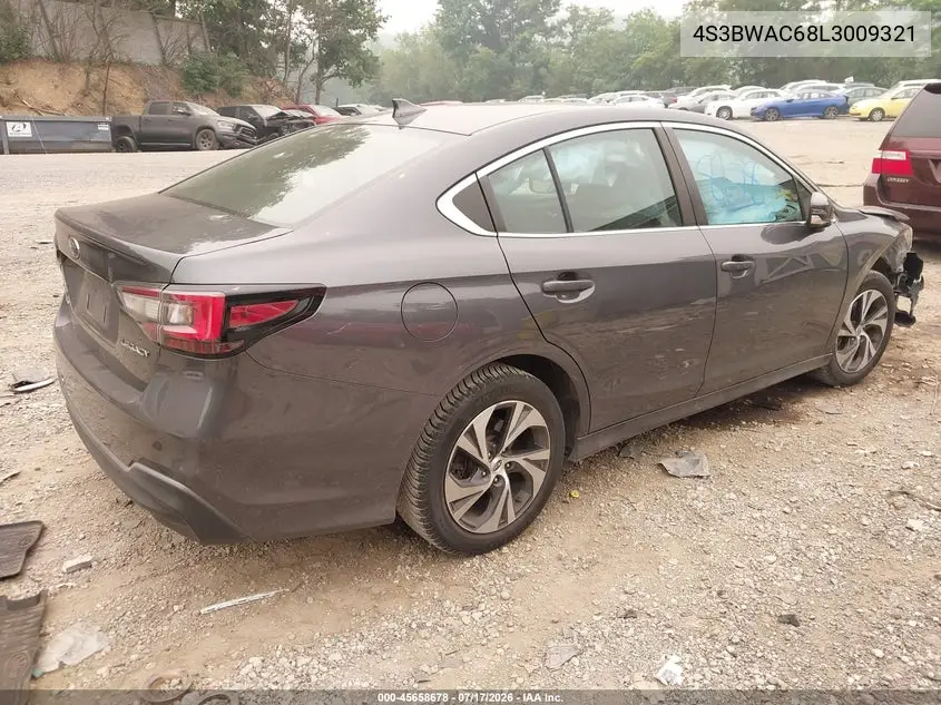 2020 Subaru Legacy Premium VIN: 4S3BWAC68L3009321 Lot: 45658678