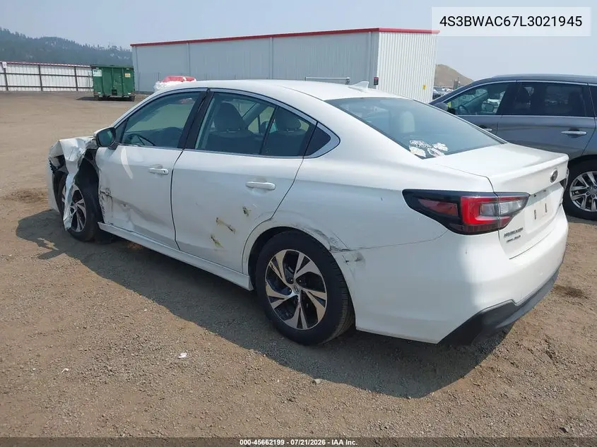 2020 Subaru Legacy Premium VIN: 4S3BWAC67L3021945 Lot: 45662199