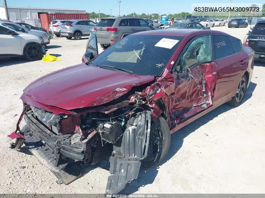 2021 Subaru Legacy Sport VIN: 4S3BWAG65M3009773 Lot: 45277732