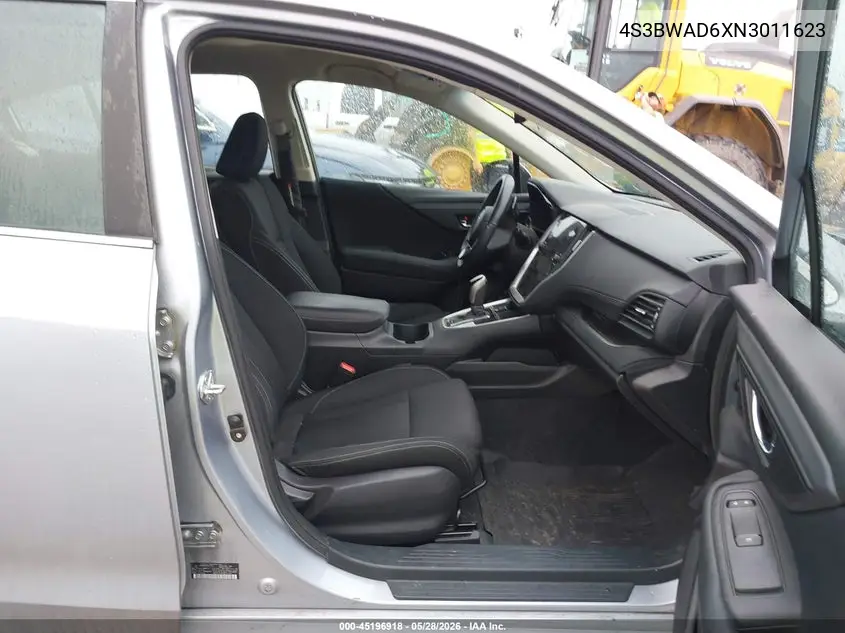 2022 Subaru Legacy Premium VIN: 4S3BWAD6XN3011623 Lot: 45196918