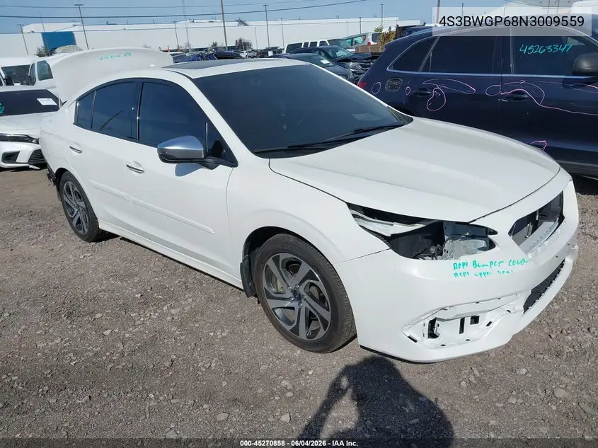 2022 Subaru Legacy Touring Xt VIN: 4S3BWGP68N3009559 Lot: 45270858