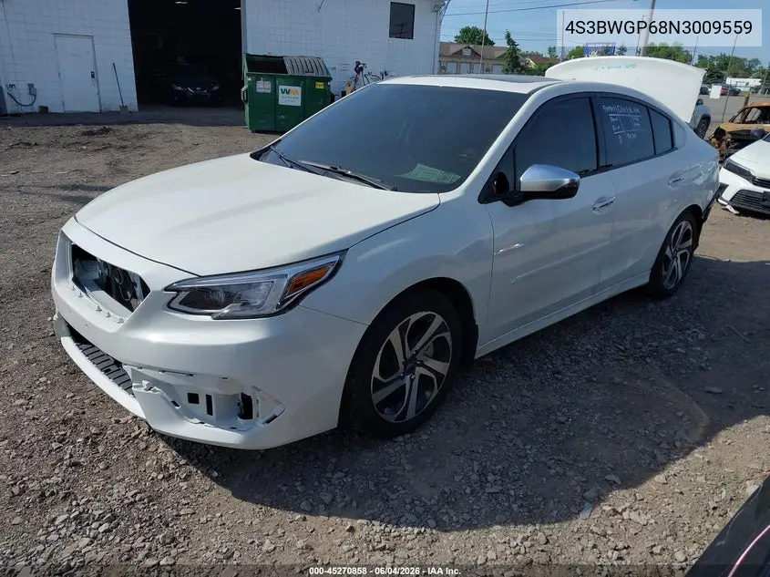 2022 Subaru Legacy Touring Xt VIN: 4S3BWGP68N3009559 Lot: 45270858