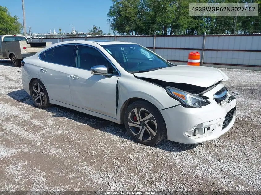 2022 Subaru Legacy Touring Xt VIN: 4S3BWGP62N3027457 Lot: 45648757
