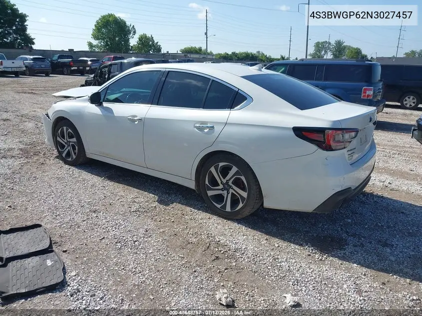 2022 Subaru Legacy Touring Xt VIN: 4S3BWGP62N3027457 Lot: 45648757