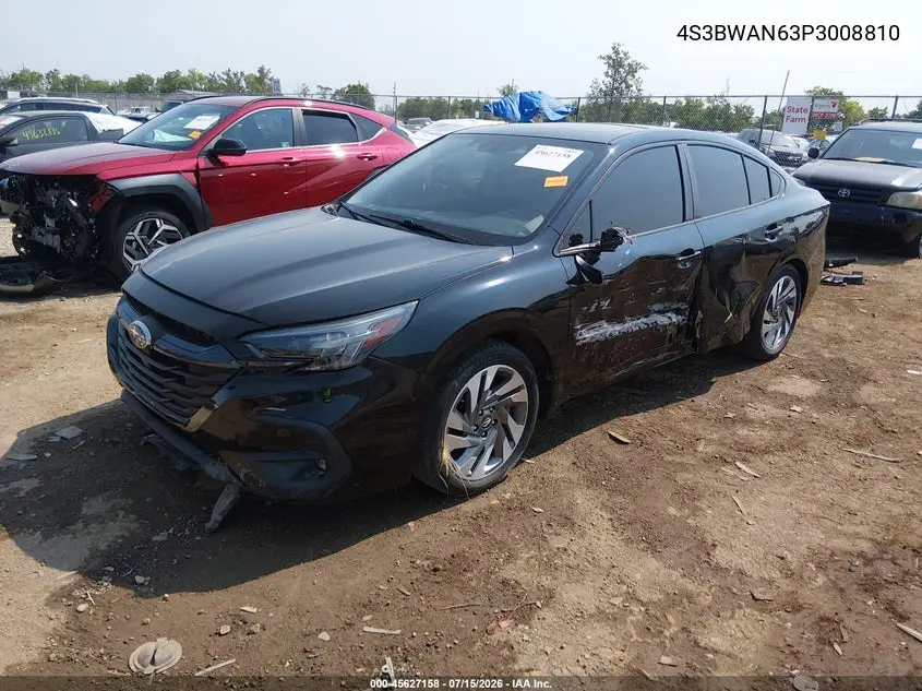 2023 Subaru Legacy Limited VIN: 4S3BWAN63P3008810 Lot: 45627158