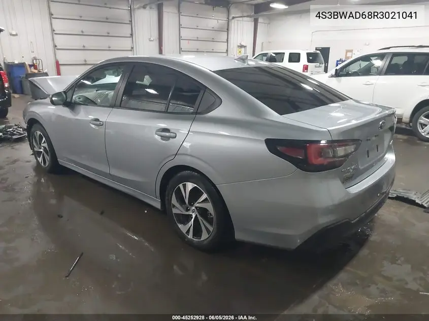 2024 Subaru Legacy Premium VIN: 4S3BWAD68R3021041 Lot: 45252928