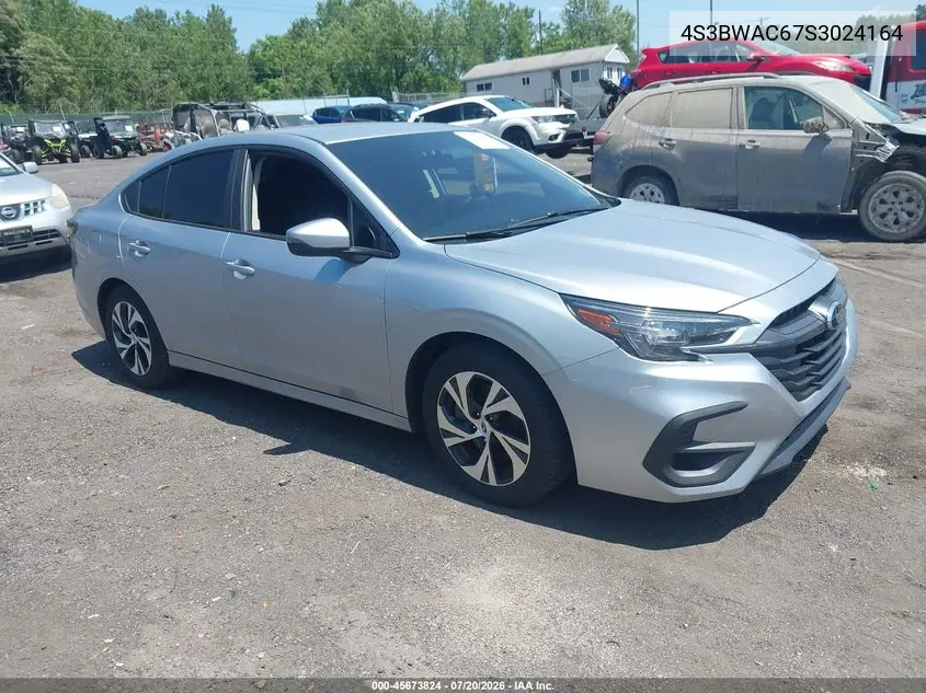 2025 Subaru Legacy Premium VIN: 4S3BWAC67S3024164 Lot: 45673824