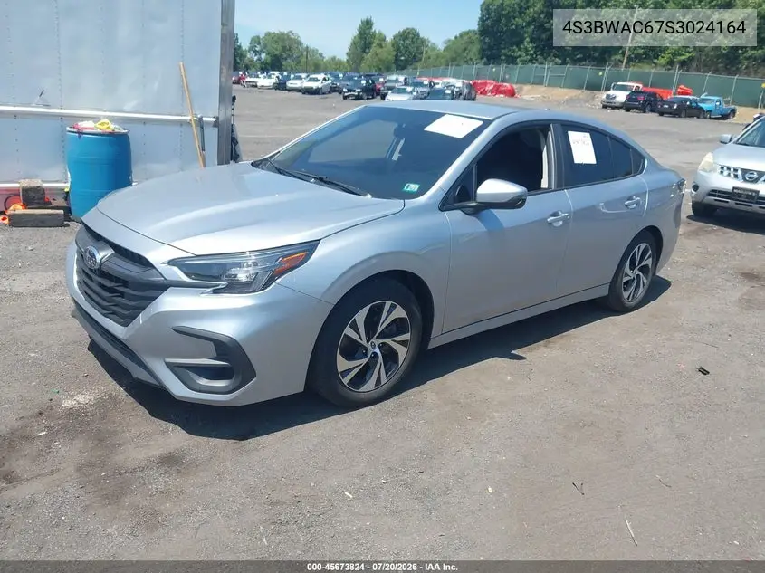 2025 Subaru Legacy Premium VIN: 4S3BWAC67S3024164 Lot: 45673824