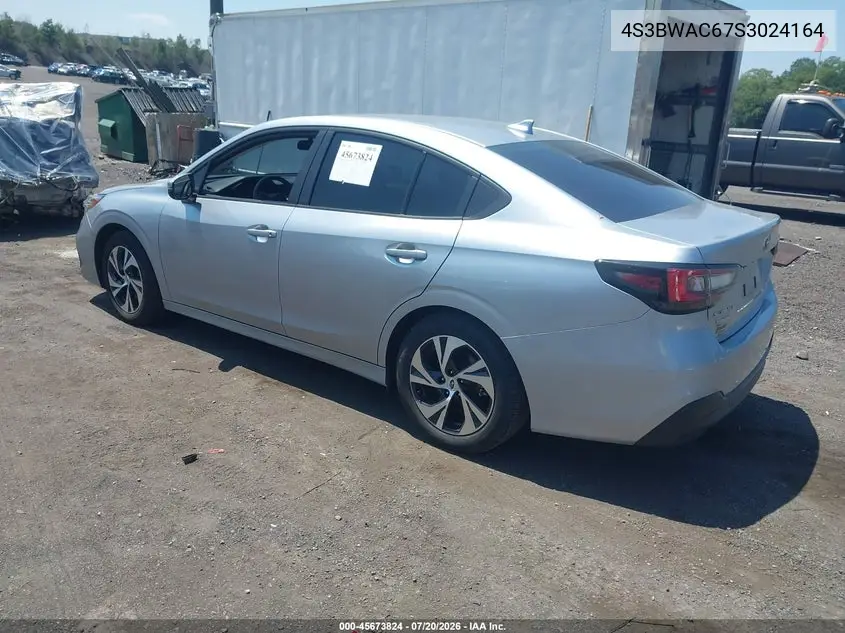 2025 Subaru Legacy Premium VIN: 4S3BWAC67S3024164 Lot: 45673824
