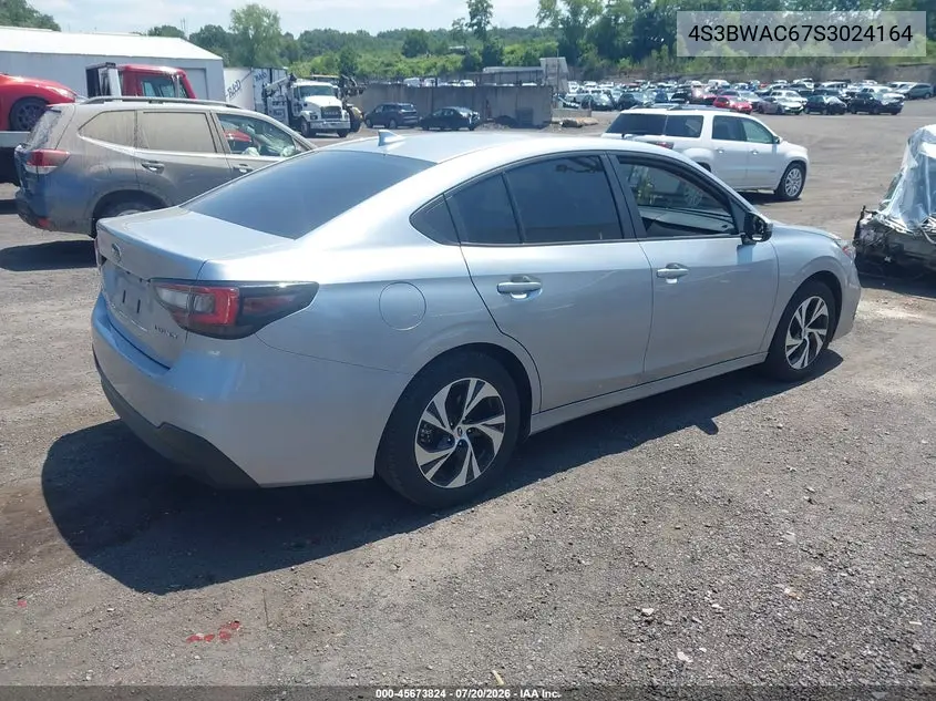 2025 Subaru Legacy Premium VIN: 4S3BWAC67S3024164 Lot: 45673824