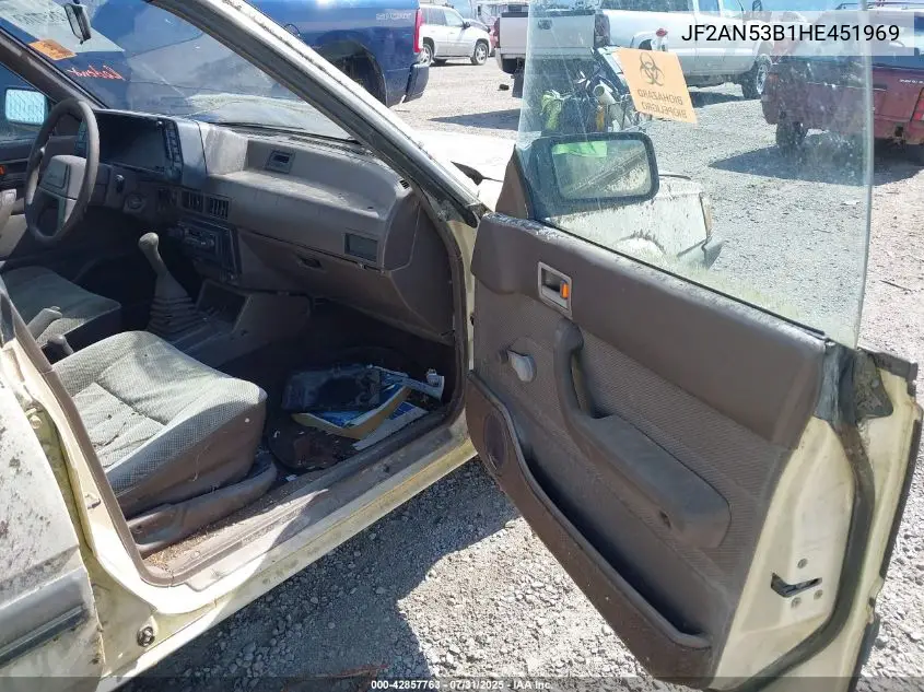 1987 Subaru Gl 4Wd VIN: JF2AN53B1HE451969 Lot: 42857763