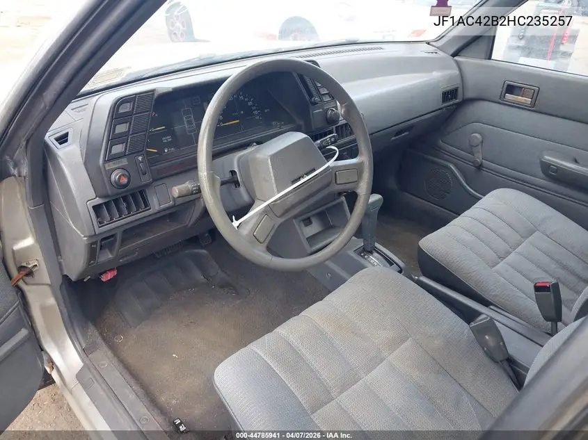 1987 Subaru Dl VIN: JF1AC42B2HC235257 Lot: 44785941