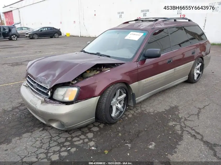 4S3BH6655Y6643976 2000 Subaru Outback