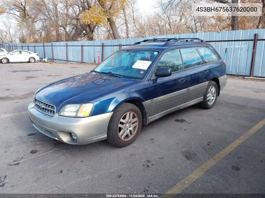 4S3BH675637620000 2003 Subaru Outback