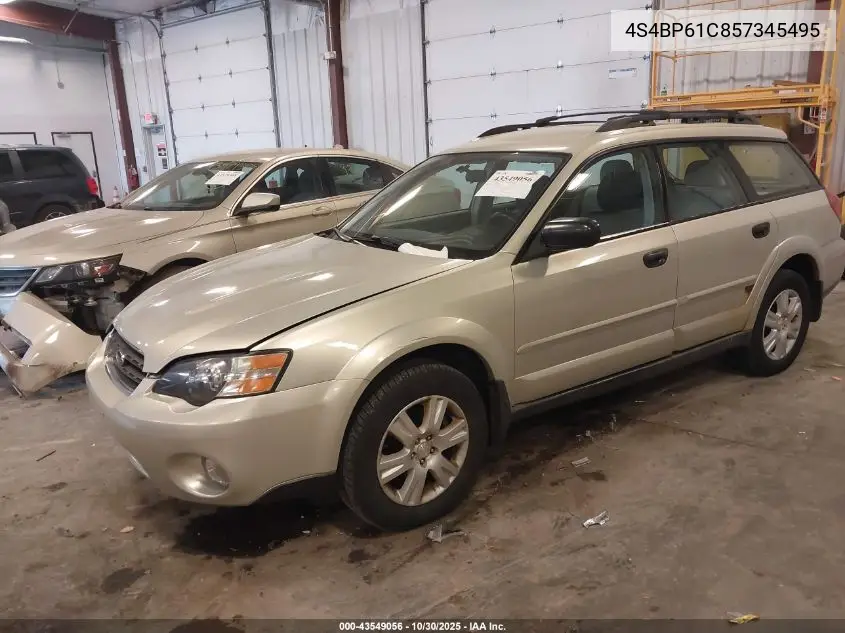 4S4BP61C857345495 2005 Subaru Outback 2.5I