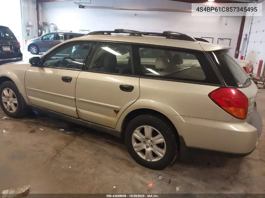 4S4BP61C857345495 2005 Subaru Outback 2.5I