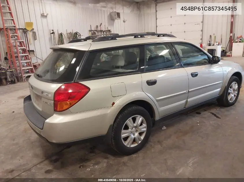 4S4BP61C857345495 2005 Subaru Outback 2.5I