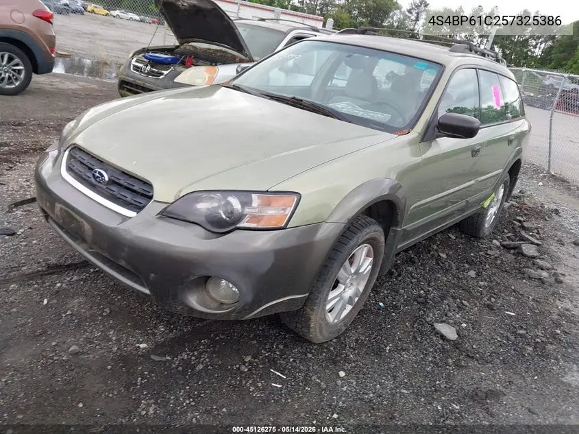 2005 Subaru Outback 2.5I VIN: 4S4BP61C257325386 Lot: 45126275