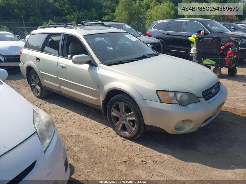 2005 Subaru Outback 3.0R L.l. Bean Edition VIN: 4S4BP86C254369670 Lot: 45656876