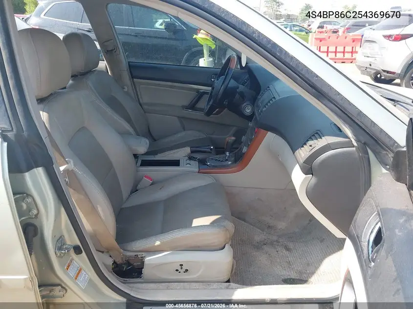 2005 Subaru Outback 3.0R L.l. Bean Edition VIN: 4S4BP86C254369670 Lot: 45656876