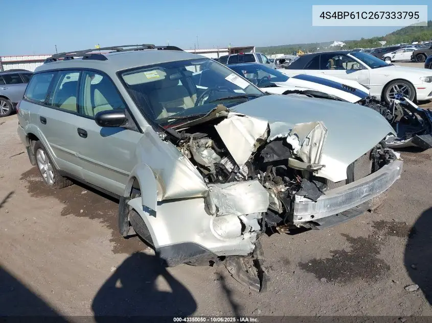 4S4BP61C267333795 2006 Subaru Outback 2.5I