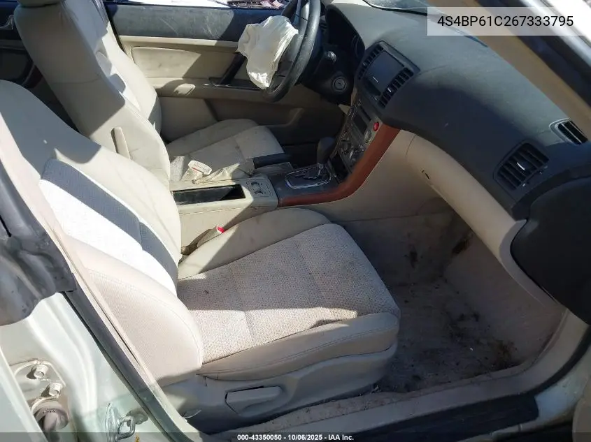 4S4BP61C267333795 2006 Subaru Outback 2.5I