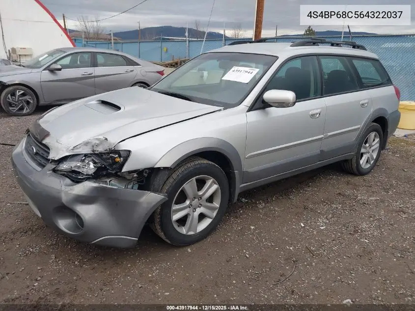 4S4BP68C564322037 2006 Subaru Outback 2.5Xt