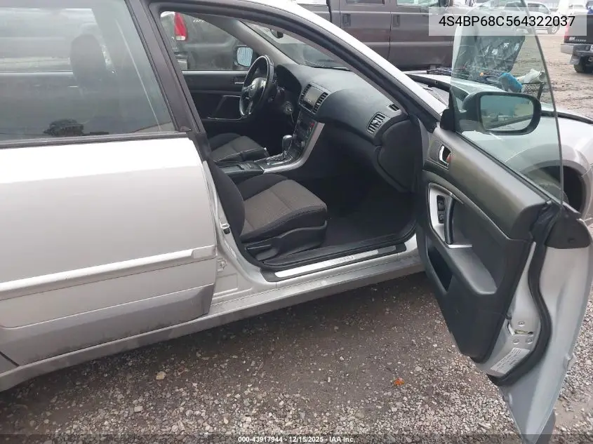 4S4BP68C564322037 2006 Subaru Outback 2.5Xt