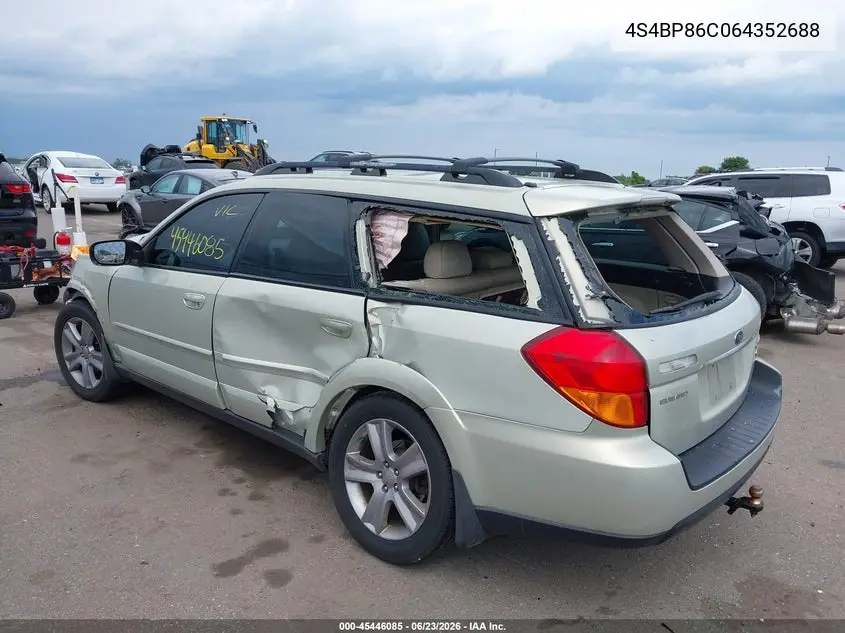 2006 Subaru Outback 3.0R L.l. Bean Edition VIN: 4S4BP86C064352688 Lot: 45446085