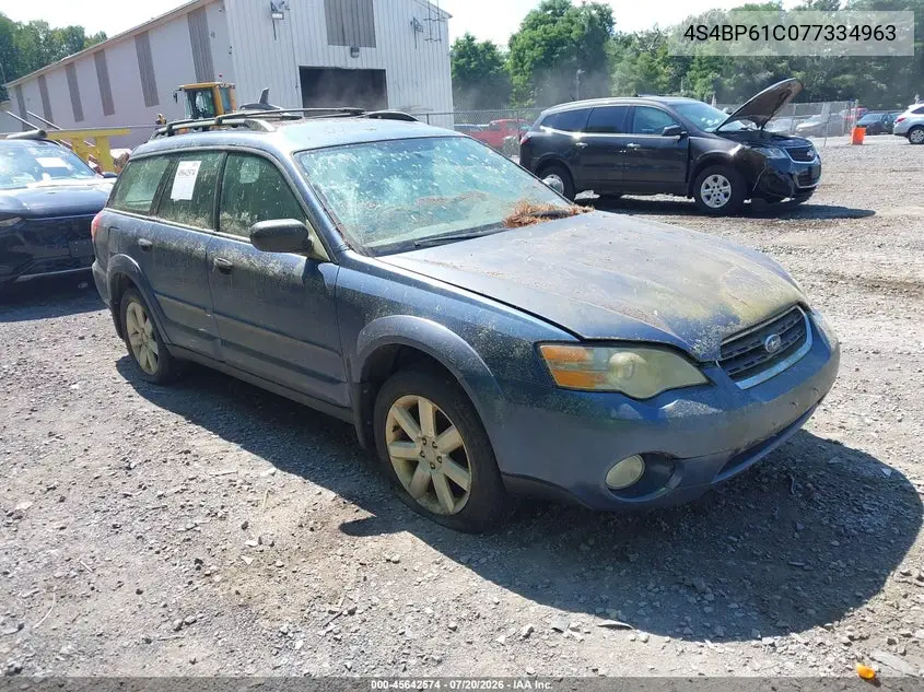 2007 Subaru Outback 2.5I VIN: 4S4BP61C077334963 Lot: 45642574