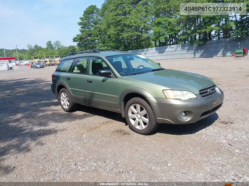 2007 Subaru Outback 2.5I VIN: 4S4BP61C977323914 Lot: 45646357