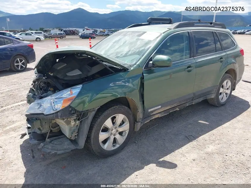2010 Subaru Outback 3.6R Premium VIN: 4S4BRDGC0A2375376 Lot: 45362779