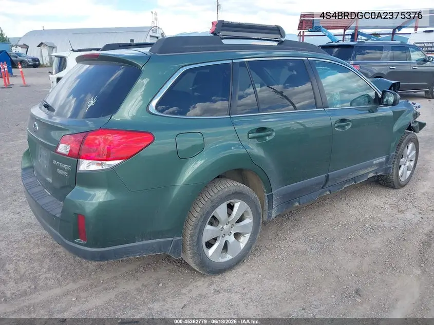 2010 Subaru Outback 3.6R Premium VIN: 4S4BRDGC0A2375376 Lot: 45362779