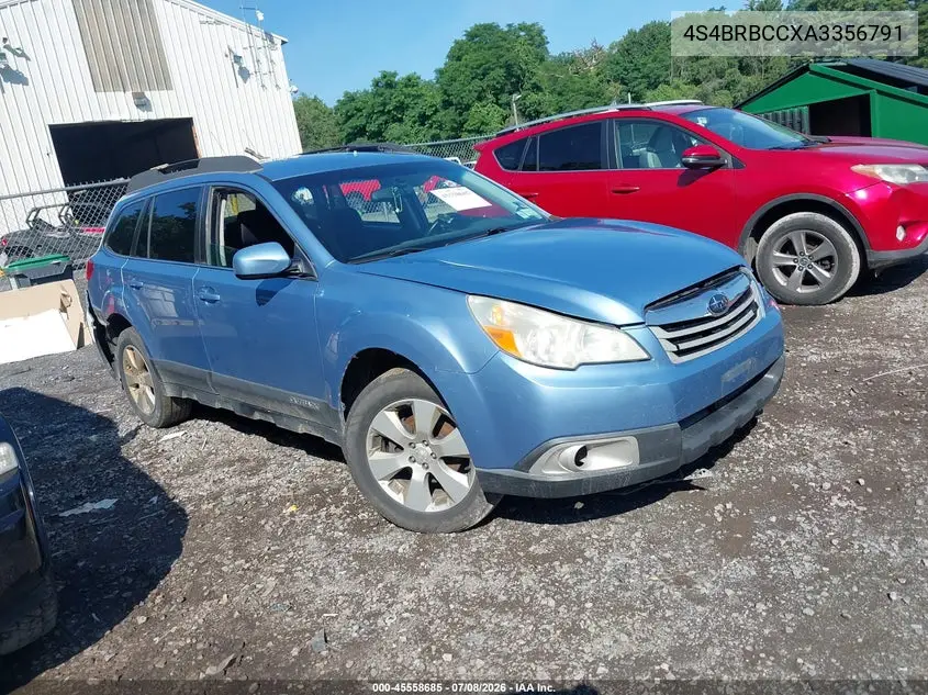 2010 Subaru Outback 2.5I Premium VIN: 4S4BRBCCXA3356791 Lot: 45558685