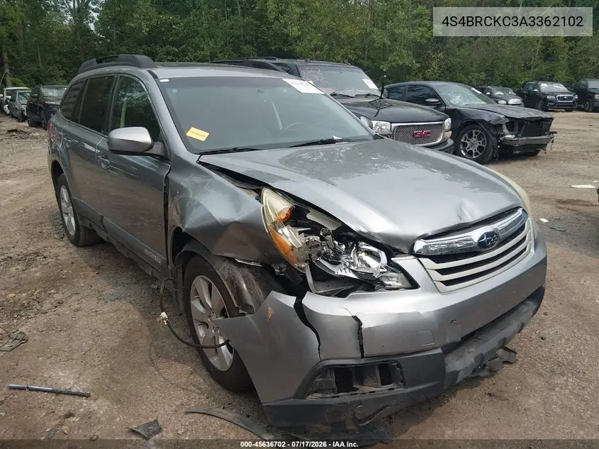 2010 Subaru Outback 2.5I Limited VIN: 4S4BRCKC3A3362102 Lot: 45636702
