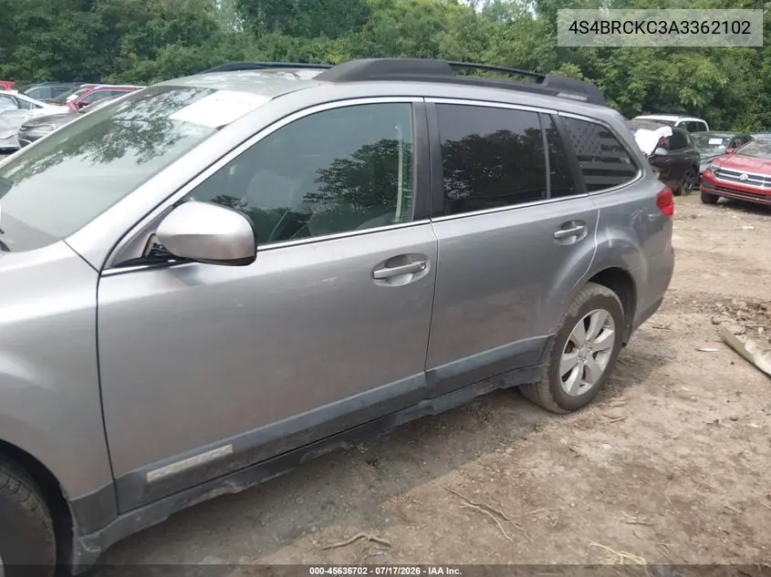 2010 Subaru Outback 2.5I Limited VIN: 4S4BRCKC3A3362102 Lot: 45636702