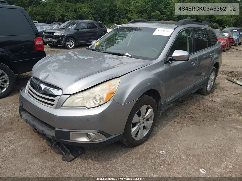 2010 Subaru Outback 2.5I Limited VIN: 4S4BRCKC3A3362102 Lot: 45636702