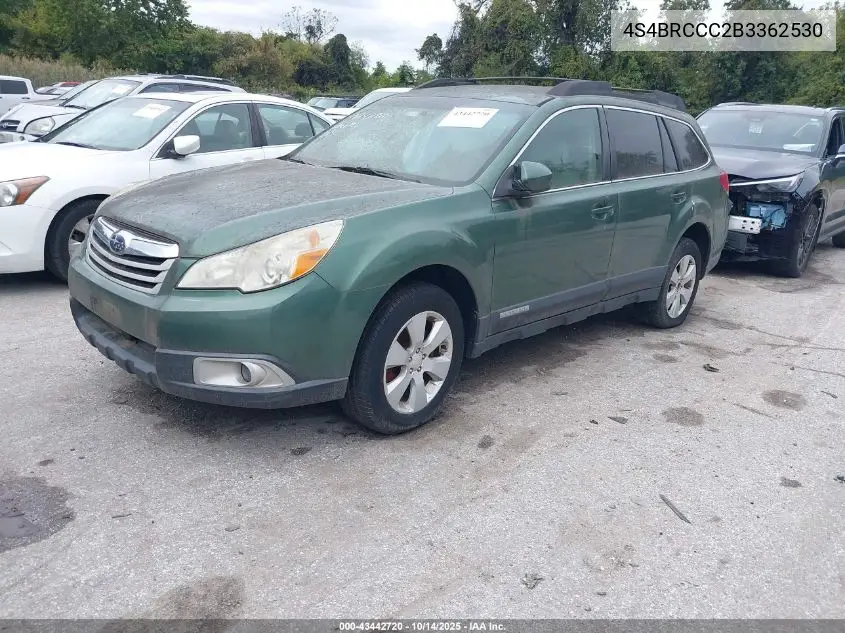 4S4BRCCC2B3362530 2011 Subaru Outback 2.5I Premium