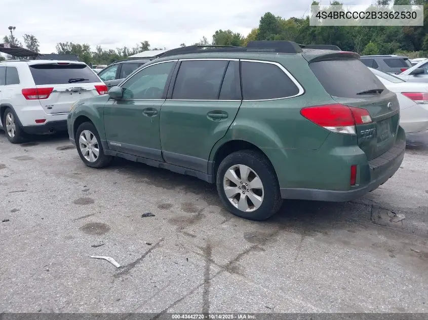 4S4BRCCC2B3362530 2011 Subaru Outback 2.5I Premium