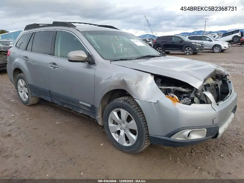 4S4BREKC5B2368731 2011 Subaru Outback 3.6R Limited