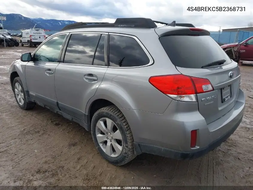 4S4BREKC5B2368731 2011 Subaru Outback 3.6R Limited