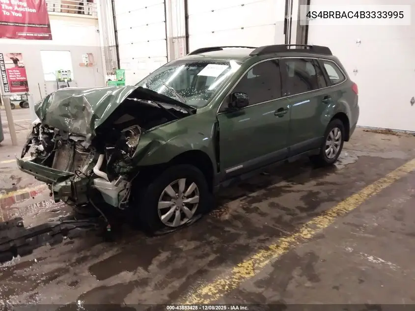 4S4BRBAC4B3333995 2011 Subaru Outback 2.5I