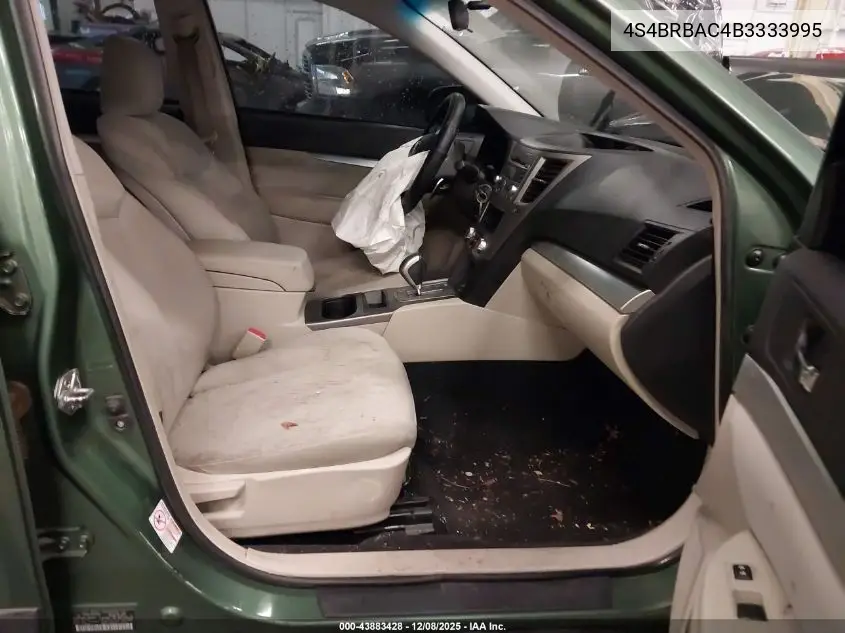 4S4BRBAC4B3333995 2011 Subaru Outback 2.5I