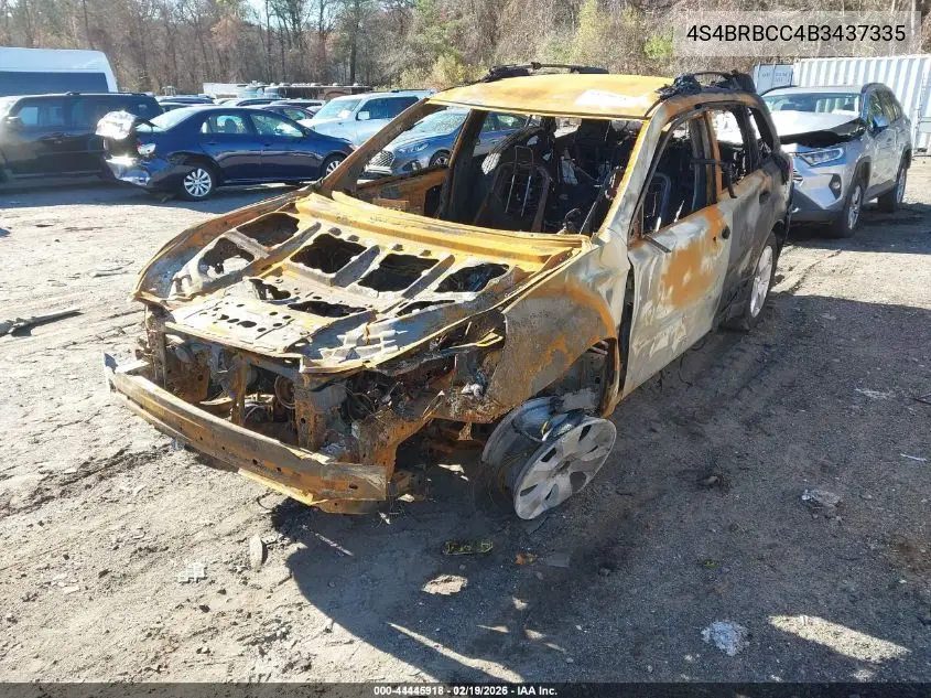 4S4BRBCC4B3437335 2011 Subaru Outback 2.5I Premium