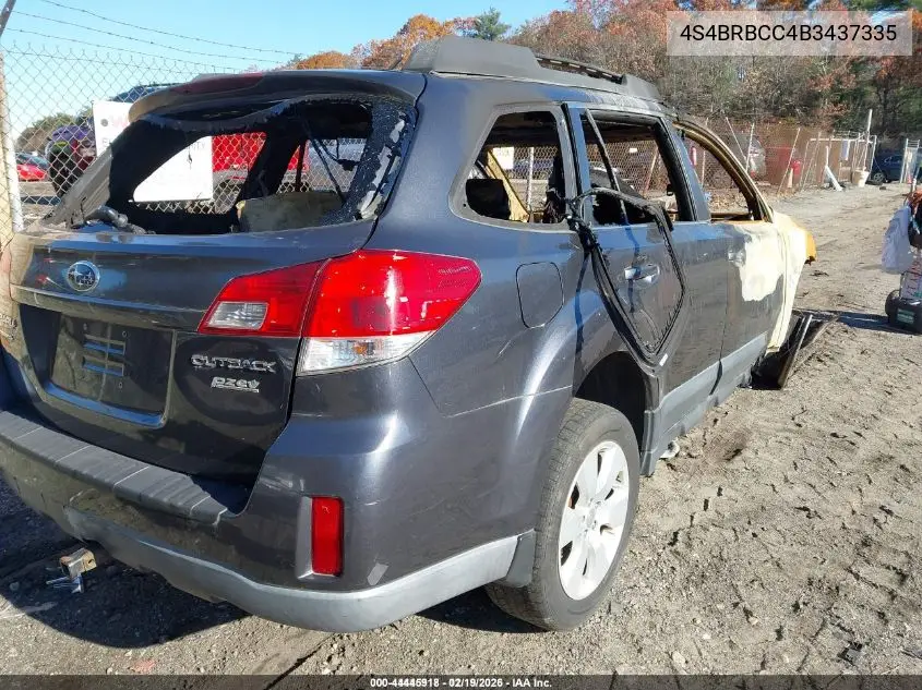 4S4BRBCC4B3437335 2011 Subaru Outback 2.5I Premium