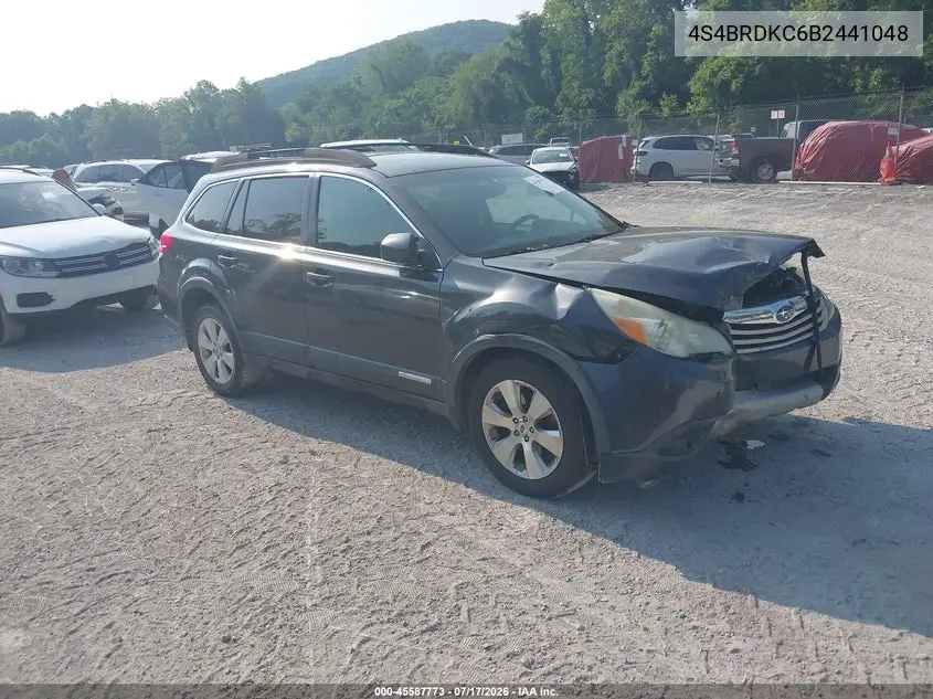 2011 Subaru Outback 3.6R Limited VIN: 4S4BRDKC6B2441048 Lot: 45587773