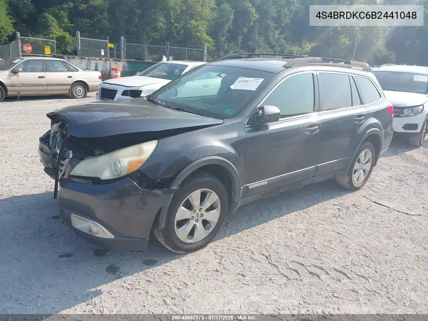 2011 Subaru Outback 3.6R Limited VIN: 4S4BRDKC6B2441048 Lot: 45587773